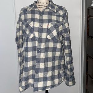 Blue and White Flannel